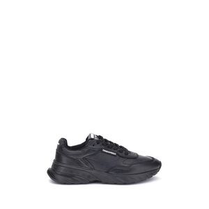 Dsquared² Calf Leather Athletic Sneakers Men Black